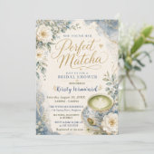 Ze vond haar perfecte Matcha Bruidsuitnodiging Kaart (Staand voorkant)