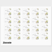Ze Vond Haar Perfecte Matcha Bruidsuitnodiging Vierkante Sticker (Vel)