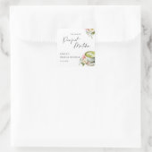 Ze Vond Haar Perfecte Matcha Bruidsuitnodiging Vierkante Sticker (Tas)