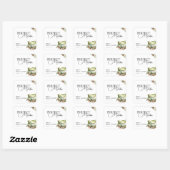 Ze Vond Haar Perfecte Matcha Bruidsuitnodiging Vierkante Sticker (Vel)
