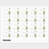 Ze Vond Haar Perfecte Matcha Bruidsuitnodiging Vierkante Sticker (Vel)