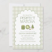 Ze vond haar perfecte Matcha Bruiloftsborrel Kaart (Voorkant)