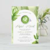 Ze vond haar perfecte matcha elegante Vrijgezellen Kaart (Staand voorkant)