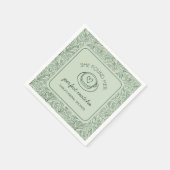 Ze vond haar perfecte Matcha groene bruidsdouche Servet (Hoek)