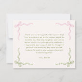 Ze Vond Haar Perfecte Matcha Kom Bruidsjonker Bedankkaart (Achterkant)