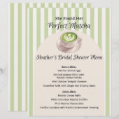 Ze Vond Haar Perfecte Matcha Menu (Voorkant / Achterkant)