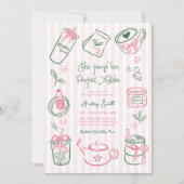 Ze Vond Haar Perfecte Matcha Roze Bruidsfeest Kaart (Voorkant)