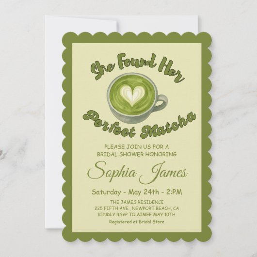 Ze vond haar perfecte matcha Vrijgezellenfeest Kaart (Voorkant)