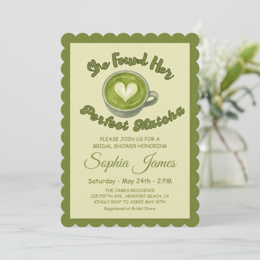 Ze vond haar perfecte matcha Vrijgezellenfeest Kaart (Staand voorkant)