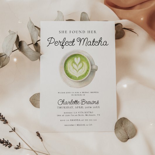 Ze vond haar perfecte matcha Vrijgezellenfeest Kaart