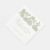 Ze vond haar perfecte Pear Vrijgezellenfeest lunch Servet (Hoek)