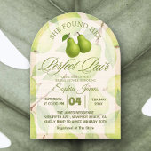 Ze vond haar perfecte peer elegante Vrijgezellenfe Acryl Uitnodigingen