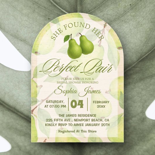 Ze vond haar perfecte peer elegante Vrijgezellenfe Acryl Uitnodigingen