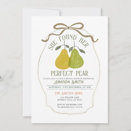 Ze vond haar perfecte peer Vrijgezellenfeest Kaart (Voorkant)