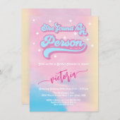 Ze vond haar Persoon Pop Star Disco Party Kaart (Voorkant / Achterkant)