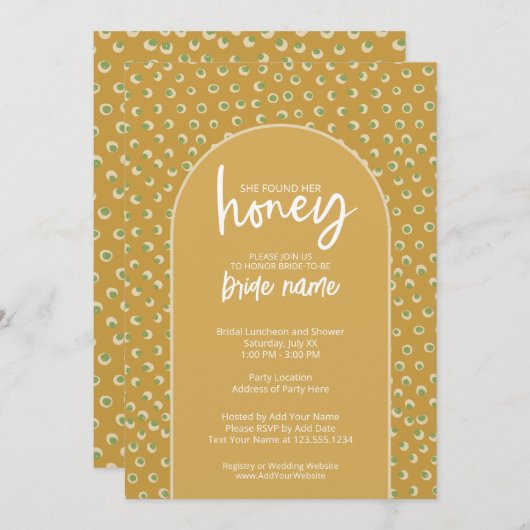 Ze vond haar schatje - Vrijgezellenfeest Kaart (Voorkant / Achterkant)