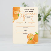 Ze vond haar Squeeze Bruidsmeisjesfeest RSVP Kaartje (Staand voorkant)