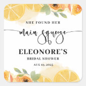 Ze vond haar Squeeze Bruiloft Feestje  Vierkante Sticker (Voorkant)