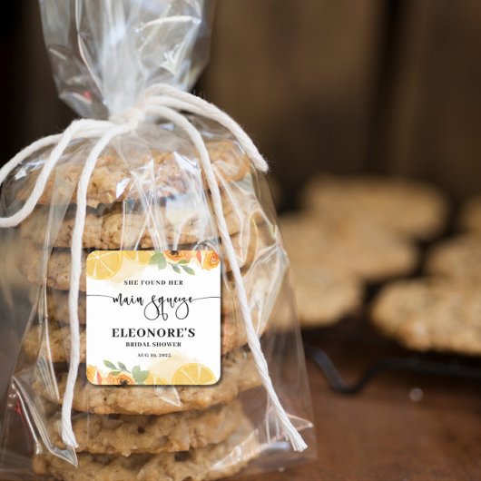 Ze vond haar Squeeze Bruiloft Feestje  Vierkante Sticker