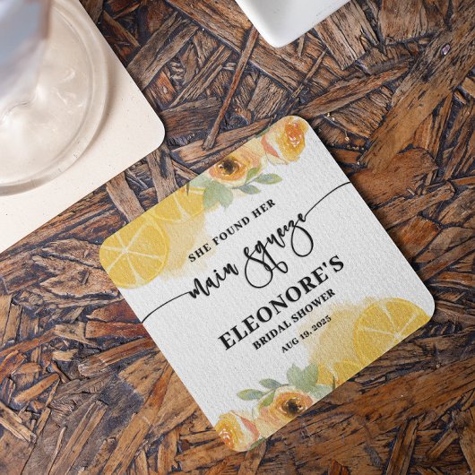 Ze vond haar Squeeze Bruiloftsborrel Kartonnen Onderzetters