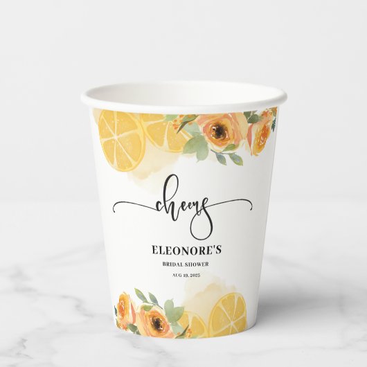 Ze vond haar Squeeze Bruiloftsborrel  Papieren Bekers (Achterkant)