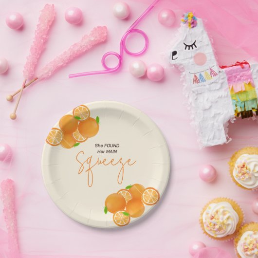 Ze vond haar Squeeze Bruiloftsborrel Papieren Bordje (Feest)