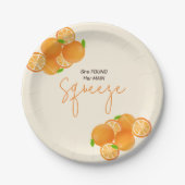 Ze vond haar Squeeze Bruiloftsshower Papieren Bordje (Voorkant)