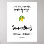 Ze vond haar squeeze Vrijgezellenfeest Welcome Sig Poster (Voorkant)