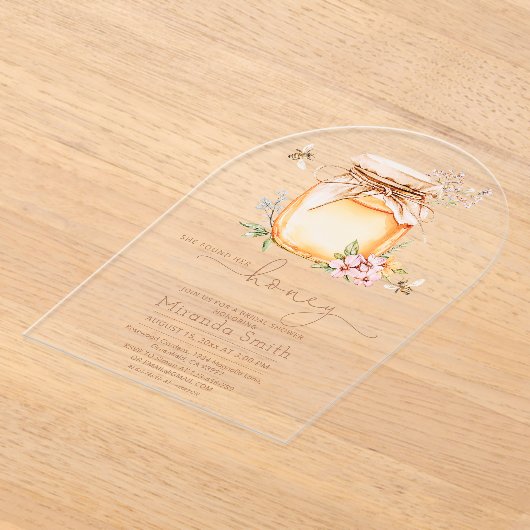 Ze vond haar Vrijgezellenfeest Acryl Uitnodigingen (Laagn)