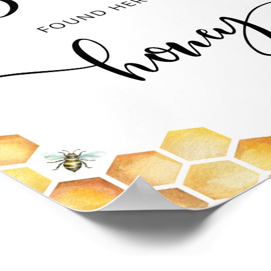 Ze vond haar vrijgezellenfeest honing poster (Hoek)