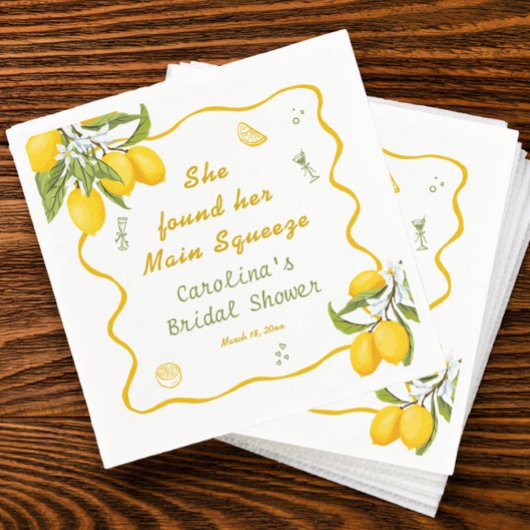 Ze vond haar Vrijgezellenfeest Lemon Servet