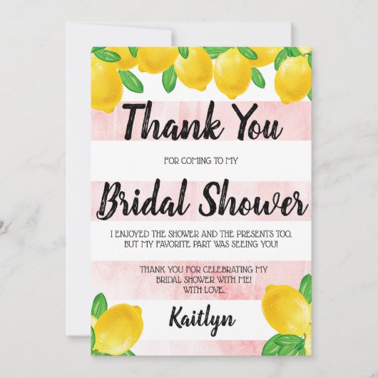 Ze vond haar Vrijgezellenfeest op het hoofdplein Bedankkaart (Voorkant)