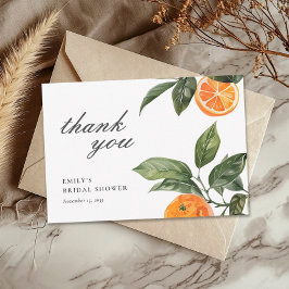 Ze vond haar Vrijgezellenfeest op het hoofdplein Bedankkaart