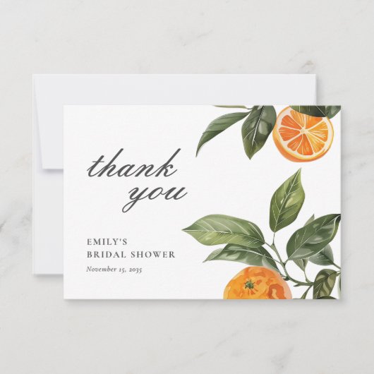 Ze vond haar Vrijgezellenfeest op het hoofdplein Bedankkaart (Voorkant)