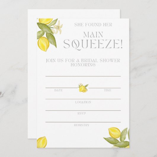 Ze vond haar Vrijgezellenfeest op het hoofdplein Kaart (Voorkant / Achterkant)