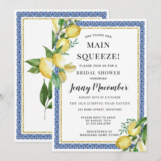 Ze vond haar Vrijgezellenfeest op het hoofdplein Kaart (Voorkant / Achterkant)