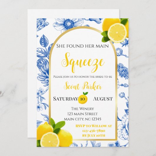 Ze vond haar Vrijgezellenfeest op het hoofdplein Kaart (Voorkant / Achterkant)