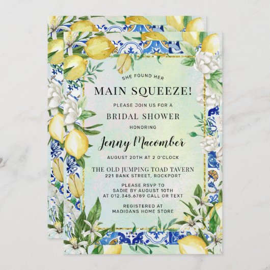 Ze vond haar Vrijgezellenfeest op het hoofdplein Kaart (Voorkant / Achterkant)