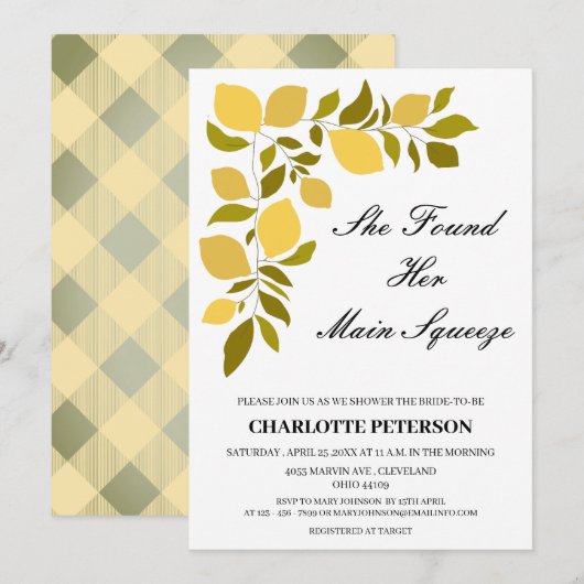 Ze vond haar Vrijgezellenfeest op het hoofdplein Kaart (Voorkant / Achterkant)