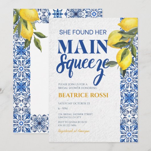 Ze vond haar Vrijgezellenfeest op het hoofdplein Kaart (Voorkant / Achterkant)