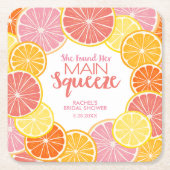 Ze vond haar Vrijgezellenfeest op het hoofdplein Kartonnen Onderzetters (Voorkant)