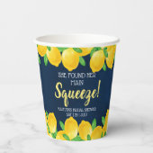 Ze vond haar Vrijgezellenfeest op het hoofdplein Papieren Bekers (Achterkant)