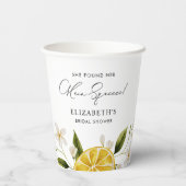 Ze vond haar Vrijgezellenfeest op het hoofdplein Papieren Bekers (Achterkant)