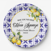 Ze vond haar Vrijgezellenfeest op het hoofdplein Papieren Bordje (Voorkant)