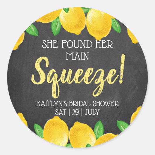 Ze vond haar Vrijgezellenfeest op het hoofdplein Ronde Sticker (Voorkant)