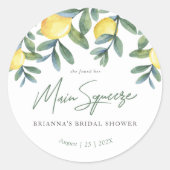 Ze vond haar Vrijgezellenfeest op het hoofdplein Ronde Sticker (Voorkant)