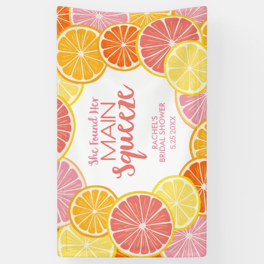 Ze vond haar Vrijgezellenfeest op het hoofdplein Spandoek (Verticaal)