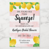 Ze vond haar Vrijgezellenfeest op het hoofdplein Wijn Etiket (Enkel label)