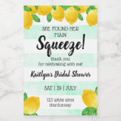 Ze vond haar Vrijgezellenfeest op het hoofdplein Wijn Etiket (Enkel label)