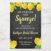 Ze vond haar Vrijgezellenfeest op het hoofdplein Wijn Etiket (Enkel label)